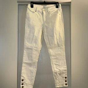 Loft White Slim Pockets Jeans